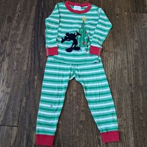 Hanna Andersson Mickey Mouse Christmas Pajamas 3T